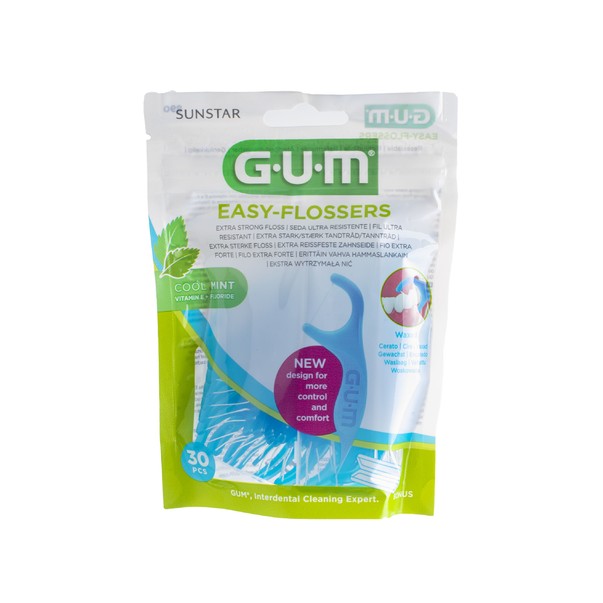 GUM Easy Flosser Halter mit Zahnseide Mintgeschmack 30 Stk