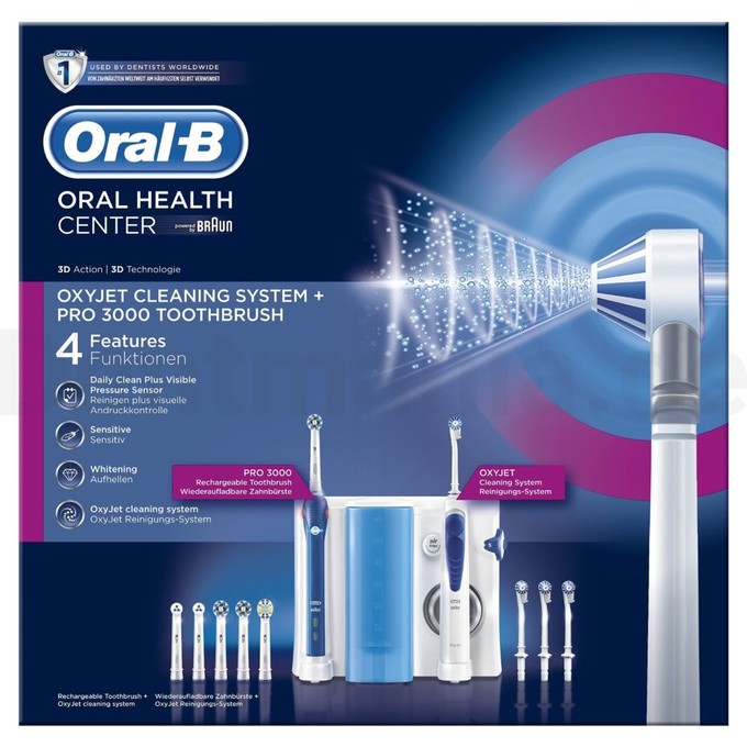 Braun Oral-B Oxyjet PRO 3000 Mundzentrum