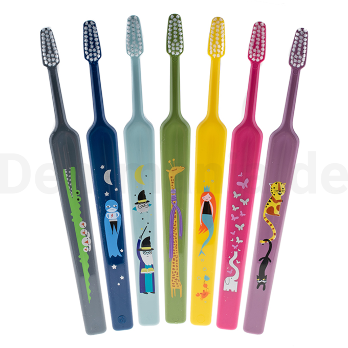 TePe Select Compact ZOO Zahnbürste für Kinder x-soft 4 Stk.