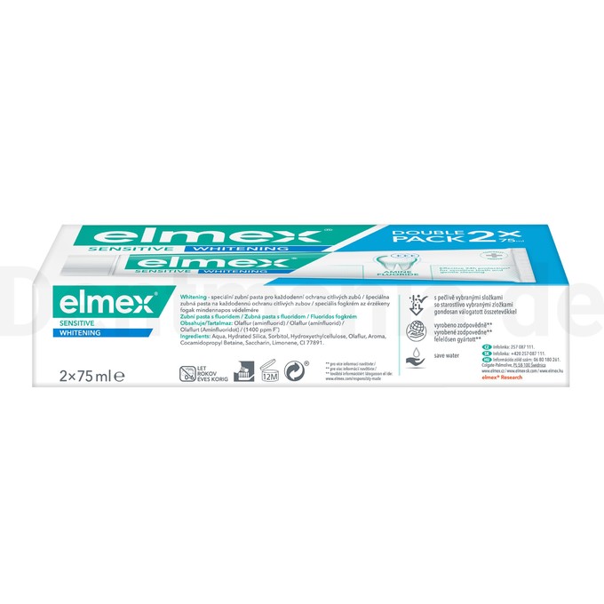 Elmex Sensitive Whitening Zahncreme 2x75 ml