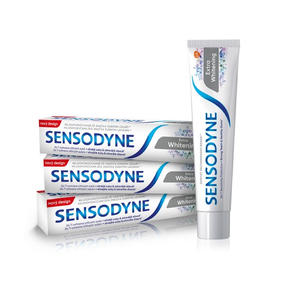 Sensodyne Extra Whitening Zahncreme 3×75 ml