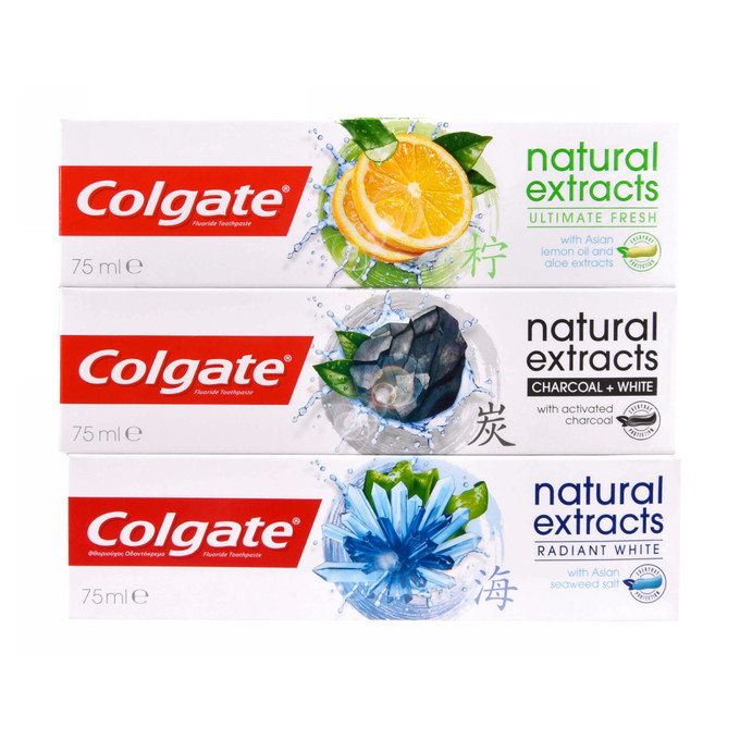 Colgate Natural Extracts Mix Zahncreme 3 × 75 ml