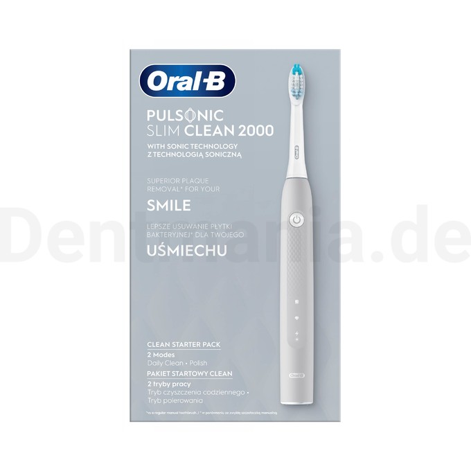 Oral-B Pulsonic Slim Clean 2000 Grey Schallzahnbürste