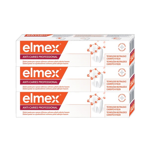 Elmex Anti-Caries Protection Professional Zahncreme 3x75 ml