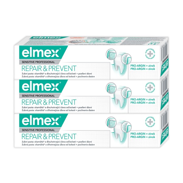 Elmex Sensitive Professional Repair&Prevent Zahncreme 3x75 ml