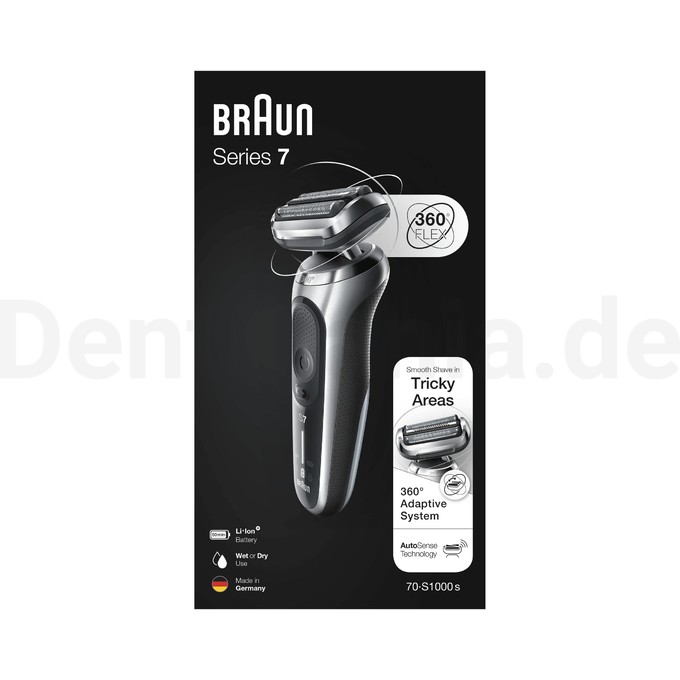 Braun Series 7 1000s Silver Wet&Dry Rasierer