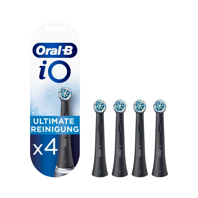 Oral-B iO Ultimate Clean Black Ersatzbürsten 4 St.