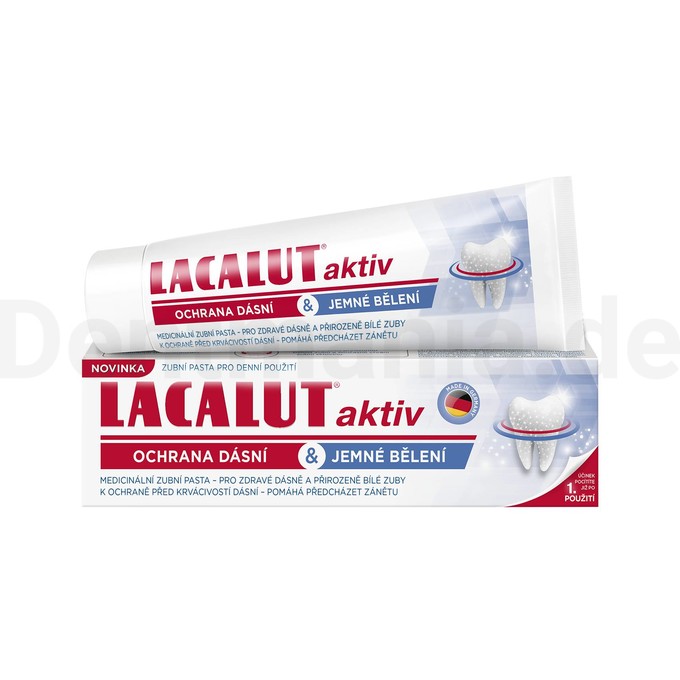Lacalut Aktiv Gum Protect & Gentle Whitening Zahnpasta 75 ml