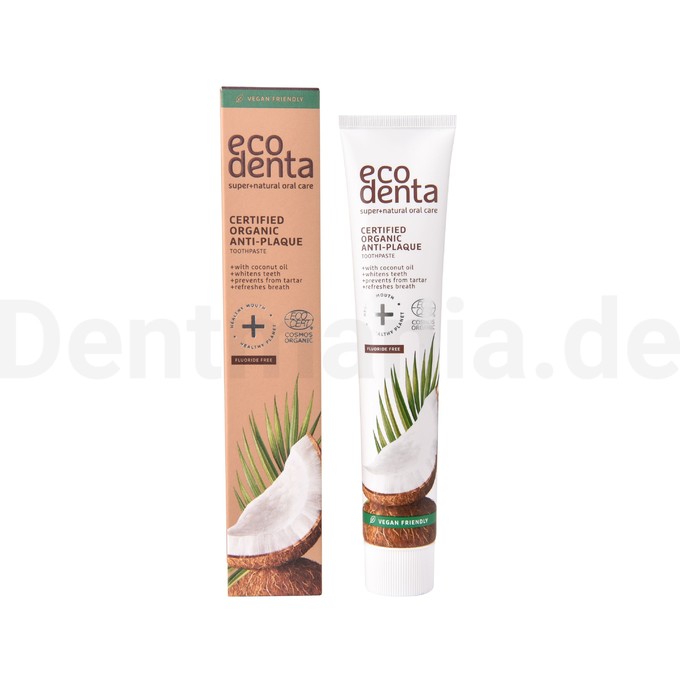 Ecodenta Organic Anti-Plaque Coconut Oil  Zahnpasta 75 ml