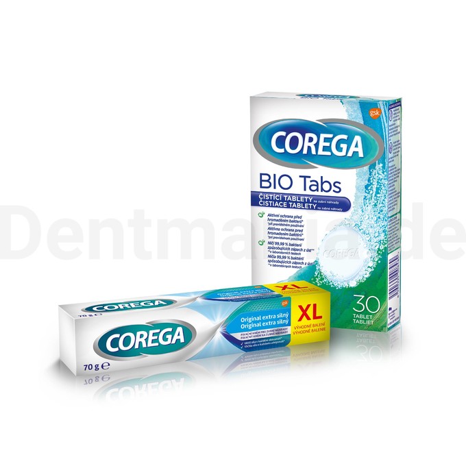 Corega Extra Strong 70 g + Tabs 30 St.