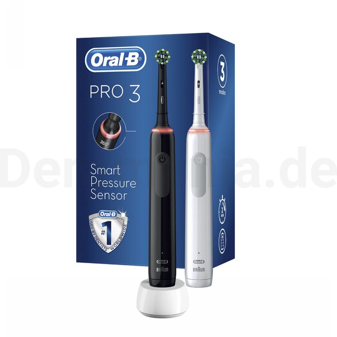 Oral-B PRO 3900 Black+White Zahnbürste 1+1