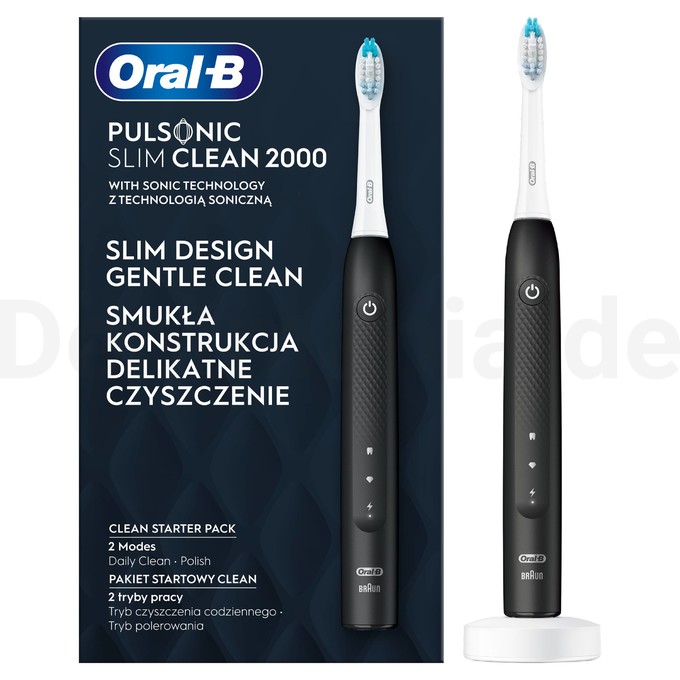 Oral-B Pulsonic Slim Clean 2000 Black Schallzahnbürste