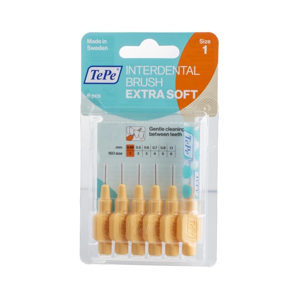 TePe Extra Soft 0,45 Interdentalbürste orange 6 St.