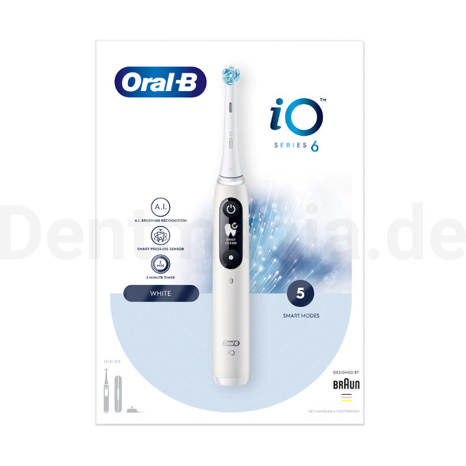 Oral-B iO Series 6 White Magnetische Zahnbürste
