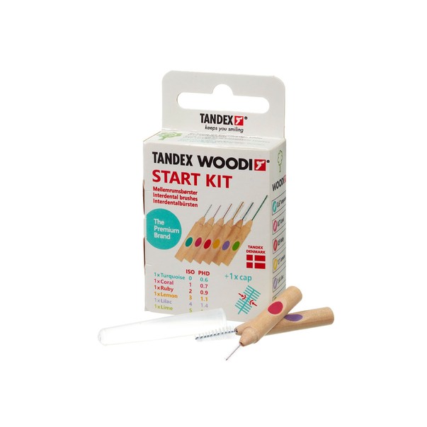 Tandex Woodi Start Kit Interdentalbürste 6 St.