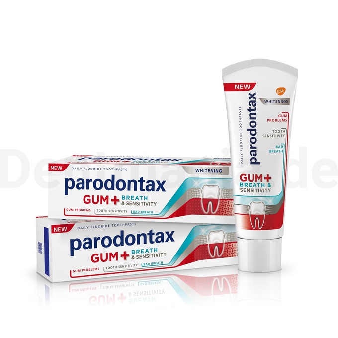 Parodontax Gum + Breath & Sensitivity Whitening Zahnpasta 2x75 ml
