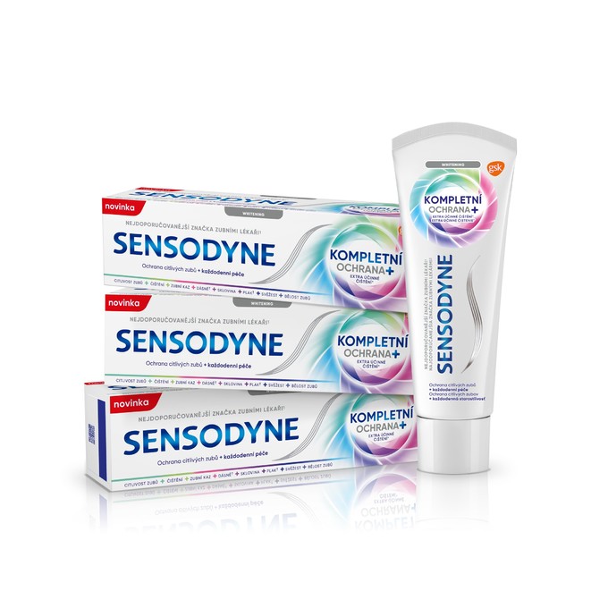 Sensodyne Complete Whitening Zahnpasta 3x75 ml