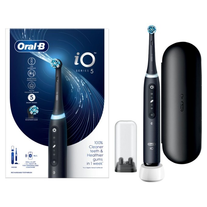 Oral-B iO Series 5 Black Magnetische Zahnbürste