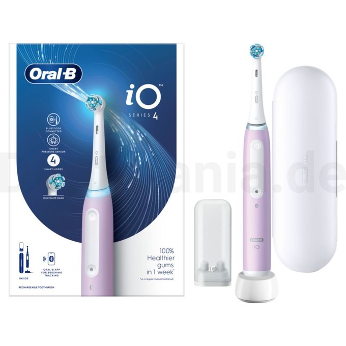 Oral-B iO Series 4 Lavender Magnetische Zahnbürste