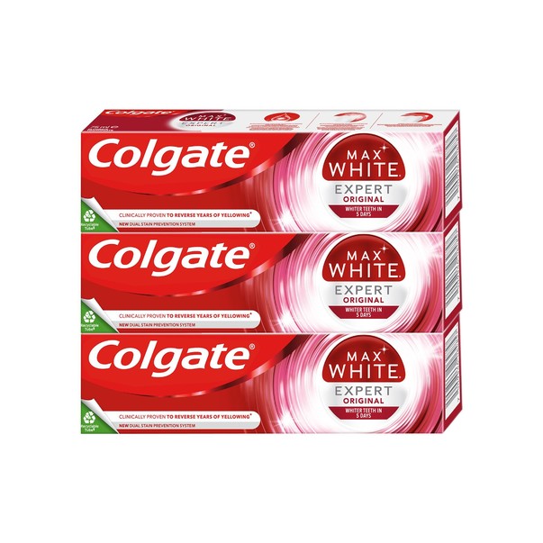 Colgate Max White Expert Original Zahnpasta 3x75 ml