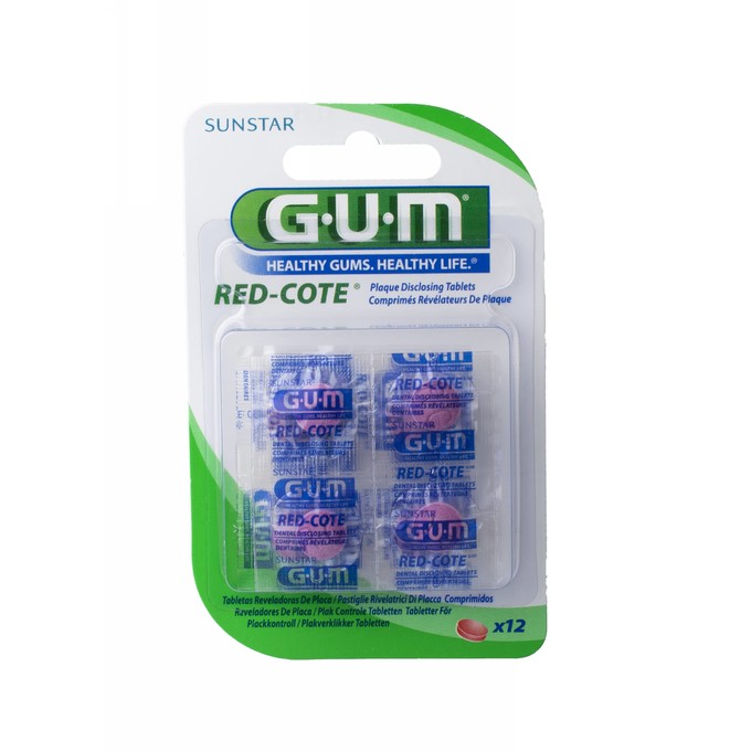 GUM Red Cote Tabletten für Plaqueindikation 12 Stk