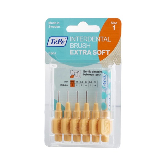 TePe Extra Soft 0,45 Interdentalbürste orange 6 St.