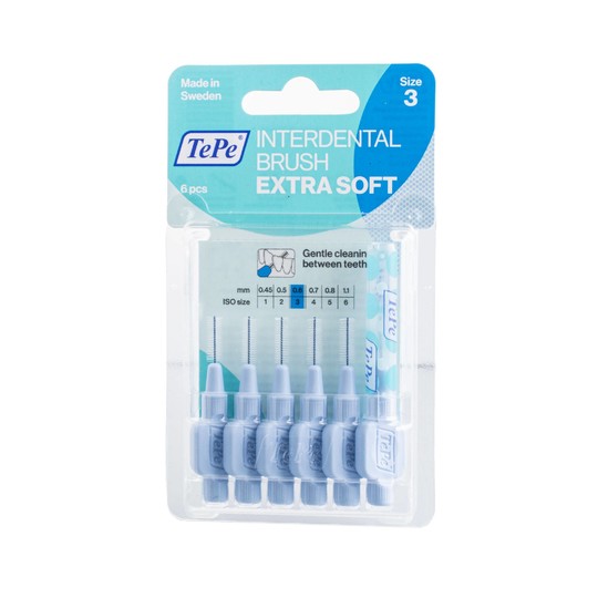 TePe Extra Soft 0,6 Interdentalbürste blau 6 St.