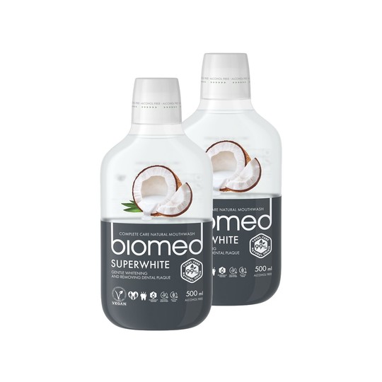 Biomed Superwhite Mundspülung 2x500 ml