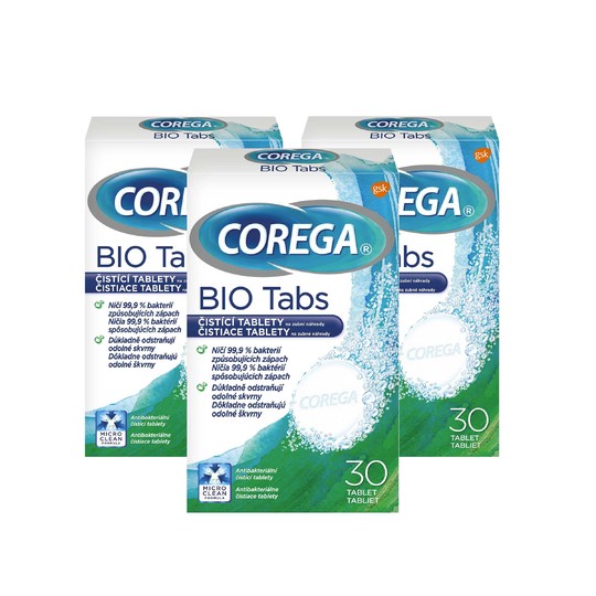 Corega Tabletten  Antibakterial 3×30 St.