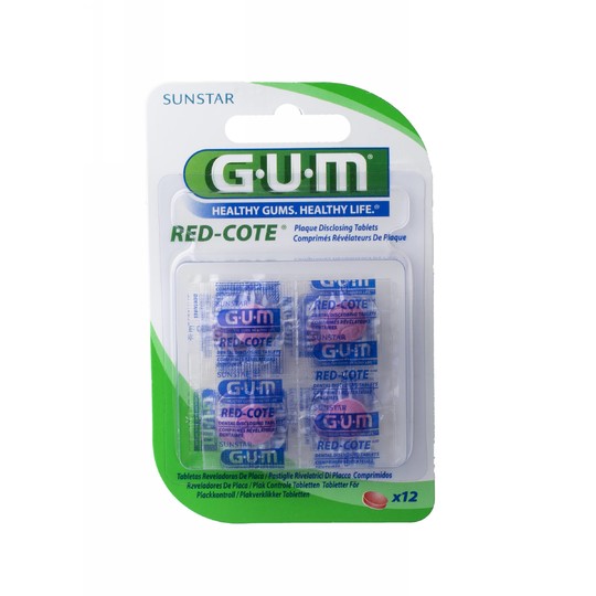 GUM Red Cote Tabletten für Plaqueindikation 12 Stk