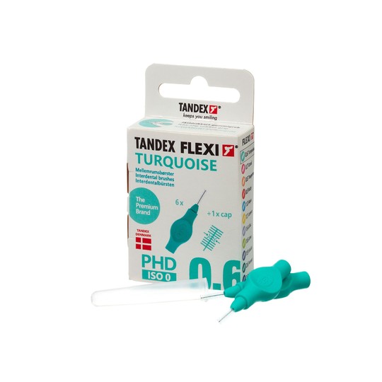 Tandex Flexi 0,6 Turquoise Interdentalbürste 6 St.