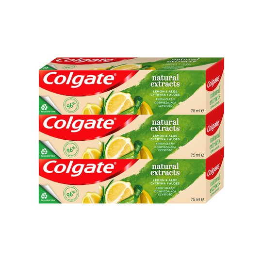 Colgate Natural Extract Ultimate Fresh Zahnpasta 3x75 ml