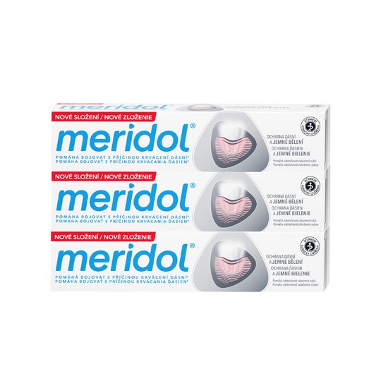 Meridol Gum Protection Gentle White Zahnpasta 3x75 ml