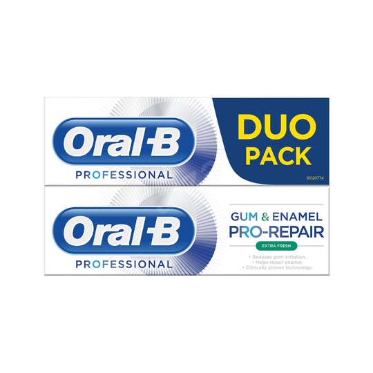 Oral-B Gum & Enamel Professional Extra Fresh Zahncreme 2x75 ml